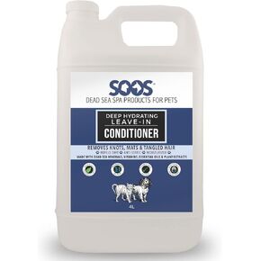 Soos Pet Deep Hydrating Leave-in Conditioner for Dogs and Cats Dead Sea Minerals Fast Absorbing Natural Ingredients - 1x (4L Gallon)