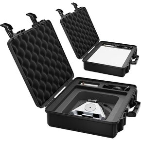 Starlink Mini Case, Hard Travel Case for Mini Starlink with Molded Foam for Mini Dish, Power Supply, Cable & Ethernet Cable, Kickstand, Pipe Adapter Waterproof Bag Black