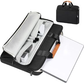 Starlink Mini Case, Travel Case for Starlink Mini, Sturdy Briefcase for Mini Starlink with Side Supporting for Mini Accessories, Portable Bag Black