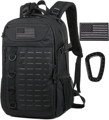 Tactical Backpack, 30L Military Daypack Molle Army 3 Day Assault (Black) in Saudi Arabia