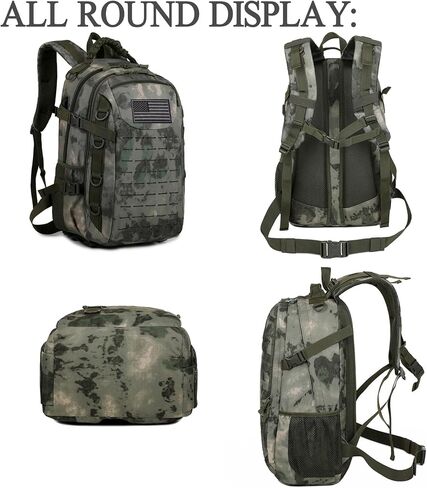 Tactical Backpack, 30L Military Daypack Molle Army 3 Day Assault (Black) in Saudi Arabia