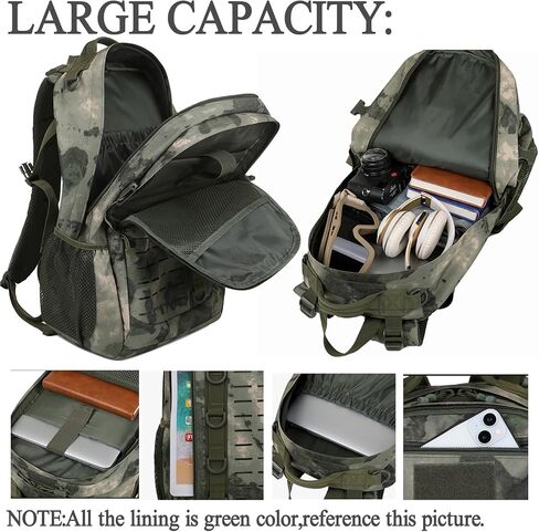 Tactical Backpack, 30L Military Daypack Molle Army 3 Day Assault (Black) in Saudi Arabia