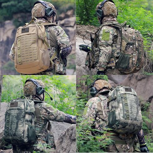 Tactical Backpack, 30L Military Daypack Molle Army 3 Day Assault (Black) in Saudi Arabia