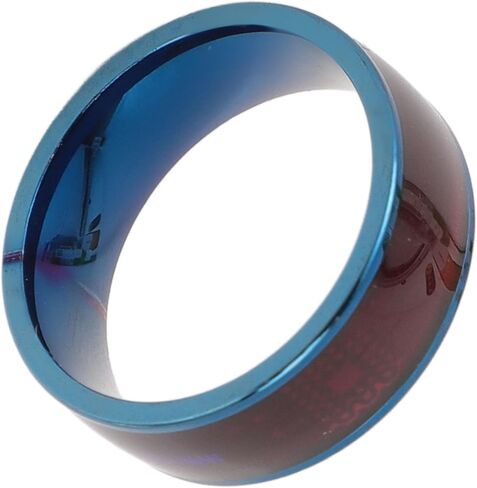 2024 New NFC Smart Ring for Universal Ntag213 Chip,Waterproof Smart Finger Rewrite All Round Sensing for Mobile Phone (Blue), 9, Genericcdpygxeo7f-11 in Kuwait