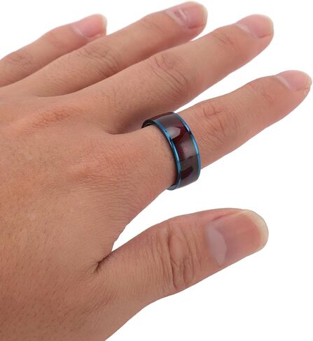 2024 New NFC Smart Ring for Universal Ntag213 Chip,Waterproof Smart Finger Rewrite All Round Sensing for Mobile Phone (Blue), 9, Genericcdpygxeo7f-11 in Kuwait