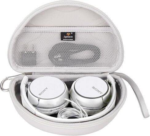 Aproca Hard Portable Storage Case, for Sony ZX Series/MDR-ZX110NC Noise Cancelling Headphones (Black) in Saudi Arabia