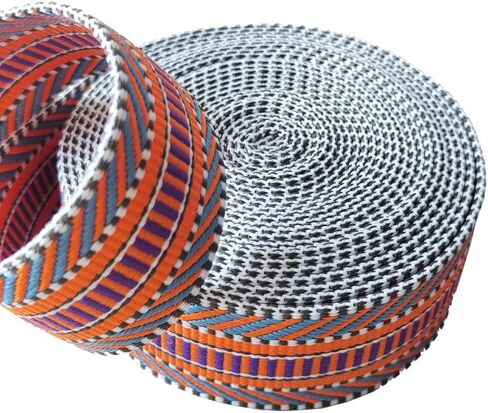 Nylon Webbing 1.5 inch Striped Webbing Polyester Webbing Heavy Duty Ribbon for Crafts Bag Handles Camera Purse Strap DIY Pet Collars Leash Backpack Belt 5 Yards 38mm (Red) in Saudi Arabia