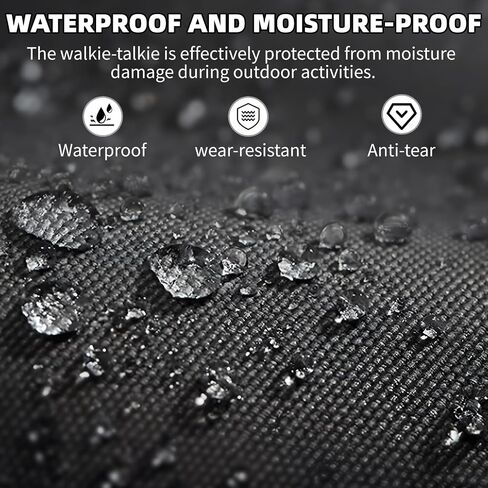 Universal Walkie Talkie Nylon Belt Case Bag with Adjustable Shoulder Strap Two Way Radio Holder Holster Case for BaoFeng 5RM UV-5R 88S F8HP UV-K5 Walkie Talkies(1 Pack) in Saudi Arabia