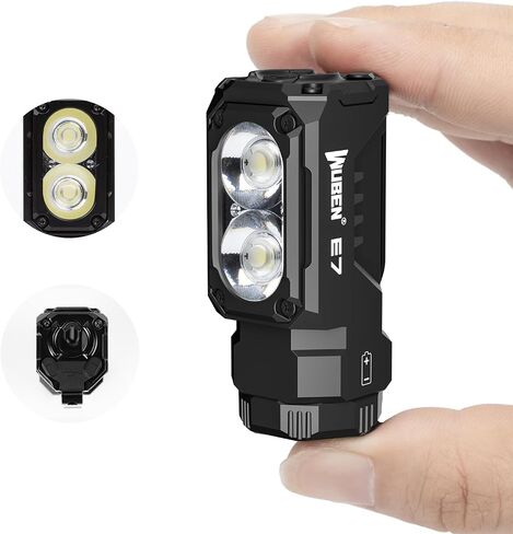 WUBEN Army Green Mini Flashlight Battery Extension Tube(Model: E7), for Outdoor/Indoor Activities Camping, Hiking, Fishing, Walking, etc. in Saudi Arabia
