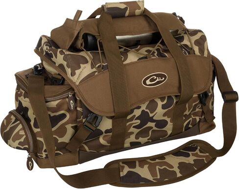 حقيبة Drake Waterfowl Blind - حقيبة معدات الصيد Camo Duffle Range مع حزام كتف قابل للتعديل، المدرسة القديمة، كبيرة in Saudi Arabia