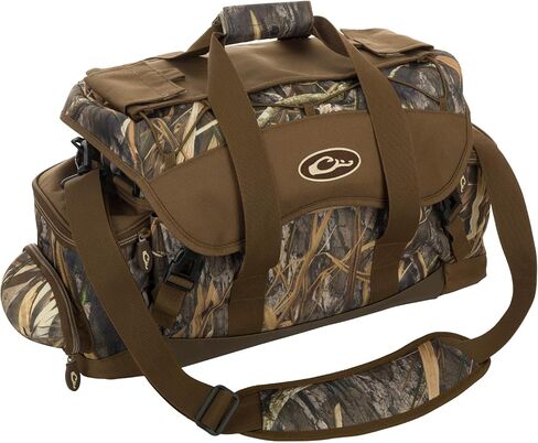 حقيبة Drake Waterfowl Blind - حقيبة معدات الصيد Camo Duffle Range مع حزام كتف قابل للتعديل، المدرسة القديمة، كبيرة in Saudi Arabia