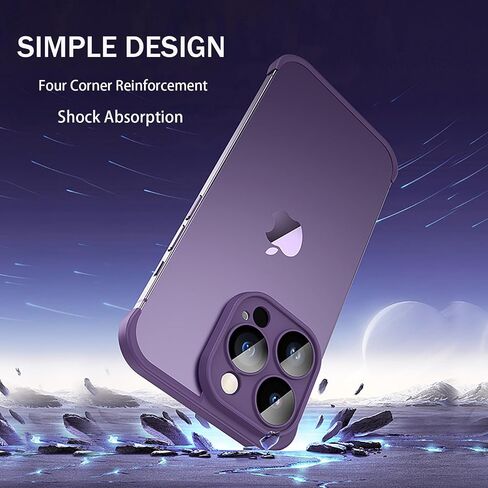 Losin متوافق مع iPhone 16 Pro Max Case تصميم بدون حدود حماية عدسة الكاميرا رفيعة وخفيفة الوزن وناعمة من السيليكون بدون إطار غطاء مقاوم للصدمات لهاتف iPhone 16 Pro Max 6.7 بوصة، أسود in Kuwait