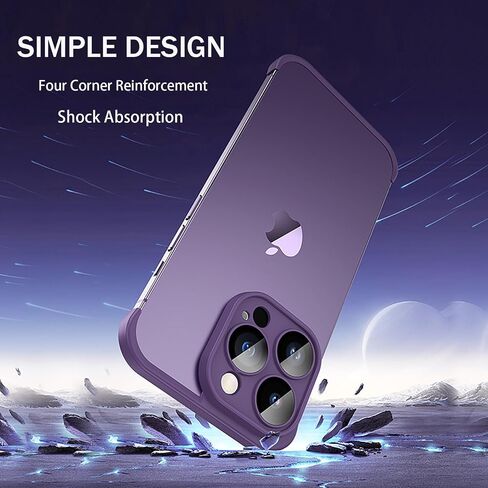 Losin متوافق مع iPhone 16 Pro Max Case تصميم بدون حدود حماية عدسة الكاميرا رفيعة وخفيفة الوزن وناعمة من السيليكون بدون إطار غطاء مقاوم للصدمات لهاتف iPhone 16 Pro Max 6.7 بوصة، أسود in Kuwait