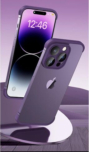 Losin متوافق مع iPhone 16 Pro Max Case تصميم بدون حدود حماية عدسة الكاميرا رفيعة وخفيفة الوزن وناعمة من السيليكون بدون إطار غطاء مقاوم للصدمات لهاتف iPhone 16 Pro Max 6.7 بوصة، أسود in Kuwait