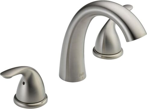 Delta Faucet Roman Tub Faucet - T5722-SS - Quality Bathroom Fixtures - Comes with Tub Faucet & Handles - Stainless (Valve Sold Separately) in Saudi Arabia