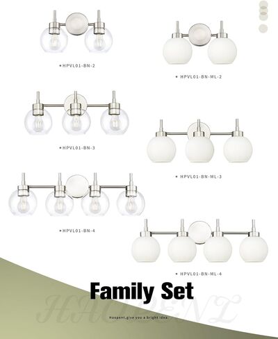 Bathroom Light Fixtures,Black Vanity Light with Milk Glass Shade, Modern 3-Lights Vanity Lights,Bathroom Vanity Light Over Mirror,HPVL01-BK-ML-3 in Saudi Arabia