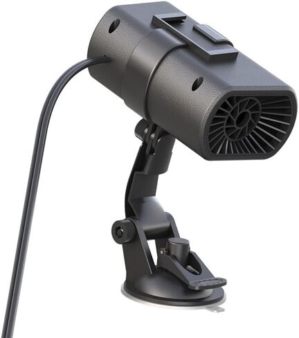 سخان سيارة محمول 12 فولت 200 وات، مزيل صقيع ومزيل ضباب سريع للمركبات، سخان 2 في 1 ومروحة اتجاه الرياح قابل للتعديل، حامل بالشفط أو لوحة القيادة، مثالي للقيادة في الشتاء in Kuwait