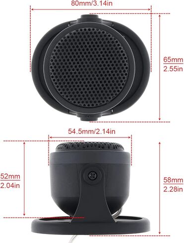 مكبرات صوت للسيارة، 2 قطعة 20 وات مكبر صوت للسيارة مكبر صوت عالمي عالي الكفاءة مكبر صوت للسيارة لنظام الصوت في السيارة in Kuwait