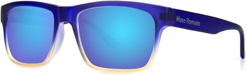 Mose Romano Polarized Sunglasses for Men UV400 Protection Square Sun Glasses Lightweight TR90 Running Fishing Driving Shades in Saudi Arabia