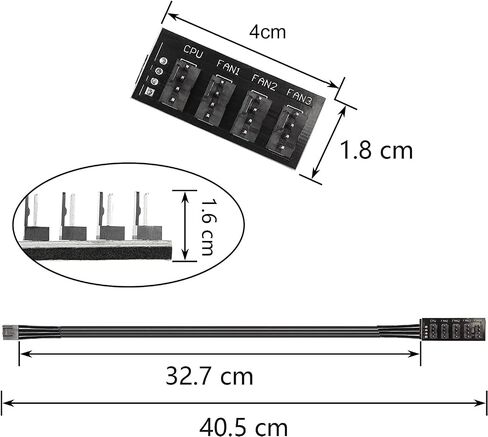 2 قطعة SATA إلى 2 طريقة 3 Pin / 4 Pin PMW 12V PC Case كابل محول الطاقة للمروحة، 3-Pin أو 4-Pin (موصل PWM) إلى 15 Pin SATA Computer Cooler Cooling Fan كابل الطاقة in Saudi Arabia