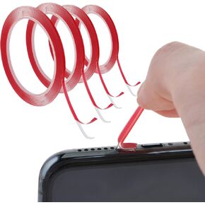 Cleaner Tape for Phone Speaker and Receiver 4 Rool Cell Phone Cleaning Kit Accessories Mobile Phone Hole Dust Removal Adhesive Cleaning Stickers Dust Remover with Samsung Phone Mobile Phone