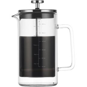 Double Walled French Coffee Maker Heat Resistant Borosilicate Glass Coffee Pot