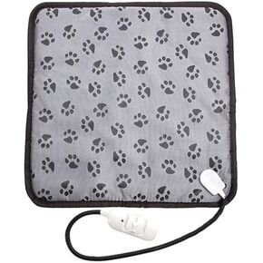 25W Pet Heating Pad (2-Pack) - Safe & Waterproof, 110V Chew Resistant Cord, Adjustable Temp, Large 45x45cm Mat for Medium Dogs and Cats