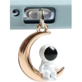 Dust Plug Charm Cute Astronaut Earphone Jack Stopper Cap Pendant Anti Dust Plug Kawaii USB Plug Cell Phone Anti-Dust Plugs for iPhone Charge Port Anti-Dust Plugs Maintenance, Upkeep and Repairs