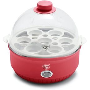 Electric Red Egg Cooker, 350 Watts, 6.34 inch Height in Saudi Arabia