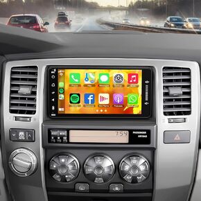 Car Stereo Radio for Toyota 4Runner 2003-2009, for Tundra 2003-2006, for Sequoia 2003-2007,Support Carplay& Android Auto, Bluetooth&Voice Control, Back-up Camera& Steering Wheel Control,GPS,FM Radio