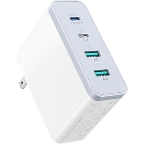 MacBook Pro Charger-Exclusive PD3.0 PPS 100W USB C Charger Block,EIZLXQ 120W GaN Fast Charger for MacBook Pro/Air, iPhone,Samsung Galaxy, iPad Pro-White