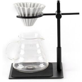 AUNMAS Adjustable Aluminum Alloy Pour Over Coffee Stand Dripper Station, Easy To Operate, Portable for Home and Office Use