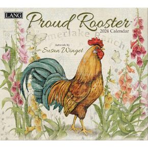 LANG Proud Rooster™ 2025 Wall Calendar (25991001936)