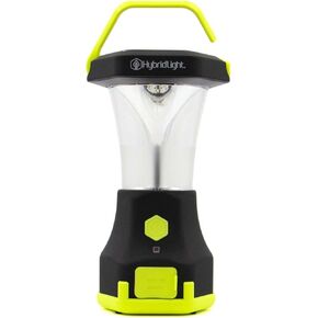 Atlas 600 Solar LED Waterproof Camping Lantern with Micro USB Charger, Black