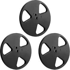3 Pcs 7" x 1/4" Reel to Reel Tape Recorder Plastic Empty Tape Reel Recording Take Up Reel Compatible with TEAC/ReVox Studer