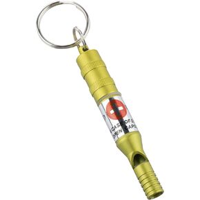 Ace Camp Munkees Emergency Whistle Keychain, Rescue Aluminum Survival Whistle with Key Ring for Survival Kits, Includes Name, Blood Type, DOB, Phone Numbers, Contacts, Allergies & More