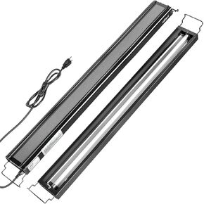 مجموعة الإضاءة Oiibo T5 HO للزواحف UVB، مجموعة إضاءة للزواحف، غطاء مصباح تررم للزواحف تتضمن UVB 5.0 ضوء زواحف الغابات المطيرة لسحلية الحرباء الشجرية (24 وات) in Kuwait