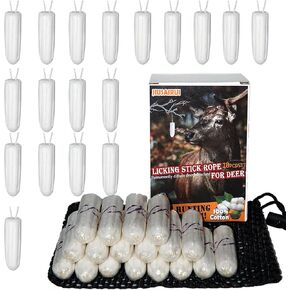 18PCS Deer Urine Wick with Bag - Essential Licking Stick System, Scent Wicks, Deer Accessories for Hunting
