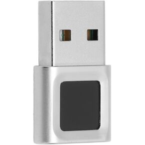 USB Fingerprint Reader Portable Mini Fingerprint Scanner, 360 Degrees Biometric Fingerprint Scanner Fast Matching High Sensitivity Touch Fingerprint Reader for Win Laptop Computer