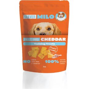 Freeze Dried Dog Food Treats - Dogs Cheese Treats - Also Use As Topper or Treat; Freeze Dried Raw Dog Food - Healthy Dog Treats (Pack of 01, Cheddar Cheese Topper)