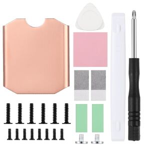 SSD Heatsink Thermal Pad Compatible with Steam Deck M. 2 2230 NVME SSD Copper Heat Sink Cooling Thermal Pad Repair Kit Heatsink and Screw Screwdriver Compatible with ROG Ally