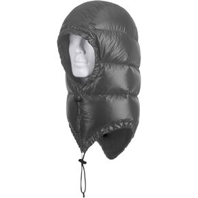 Winter Warm Ultralight Down Hood Waterproof Sleeping Bag Outdoor Camping Windproof Down Cap Hat with Storage Bag