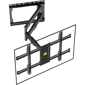 FORGING MOUNT Corner TV Mount Long Arm TV Wall Mount for Most 37-75 Inch Flat Curved TVs, 30 Inch Long Extension TV Mount Swivel, Tilt, Full Motion Articulating Arms Max VESA 600x400mm up to 99lbs