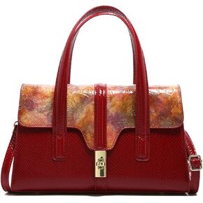 WIGUYUN حقيبة يد نسائية أنيقة للسهرة مصنوعة من جلد الثعبان بمقبض علوي ومحفظة بسلسلة كتف حقيبة عبر الجسم in Kuwait