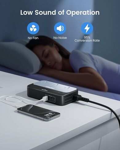 مجموعة محول جهد 220 فولت إلى 110 فولت، محول LENCENT موجة جيبية نقية 250 وات للسفر الأوروبي، محول طاقة دولي 3 منافذ تيار متردد، محول قابس الاتحاد الأوروبي/المملكة المتحدة/الاتحاد الأفريقي/الولايات المتحدة مع 2 USB 2 نوع C in Kuwait