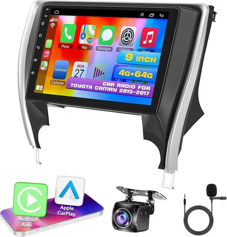 4G+64G Car Radio Stereo for Toyota Camry 2012 2013 2014, Wireless Carplay&Android Auto with Android 12 Support Bluetooth/GPS/WiFi/Back-up Camera/SWC/FM, 10.2 Inch IPS Touch Screen for Camry in Saudi Arabia