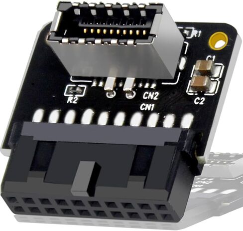 Mainboard USB 3.0 Front 19Pin to 3.1 Type-C Front Panel Header Type-E Adapter 19 to 20 Pin Expansion Card for Motherboard in Saudi Arabia