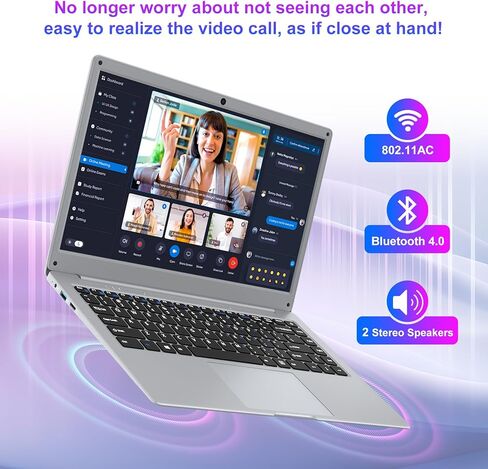 jumper Laptop 14 Inch, 12GB LPDDR4 256GB SSD, Laptop Computer with Celeron J4105 CPU(Up to 2.5GHz), FHD 1920x1080 Display, 2.4G+5G WiFi, 35.52WH Battery, 2 Speakers, Portable Business Laptops. in Saudi Arabia