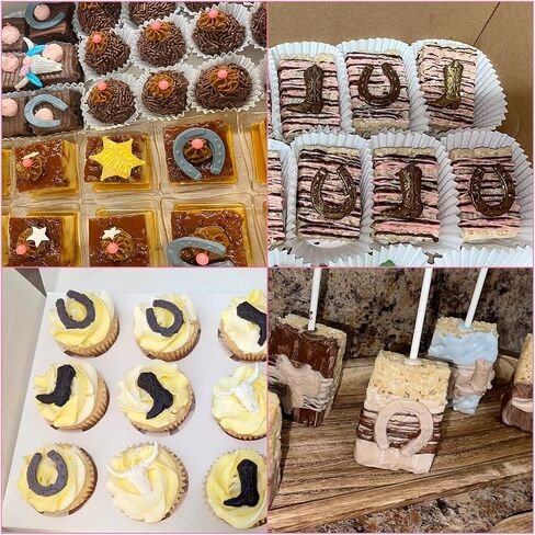 Horseshoe Hoof Silicone Molds 4 Pcs, Horse Hoof Chocolate Fondant Mold for Cake Decoration Candy Sugar Cupcake Topper Cake Polymer Clay Crafts Epoxy Resin in Saudi Arabia