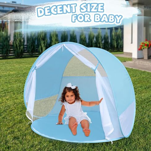 Action Air Portable Anti-UV Pop-Up Beach Tent- Ultimate Sun Shelter & Kids' Play Tent (Blue) in Saudi Arabia